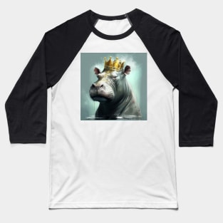 The Hippo King Baseball T-Shirt